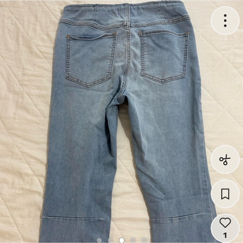 Free People Light Blue Flare Jeans
